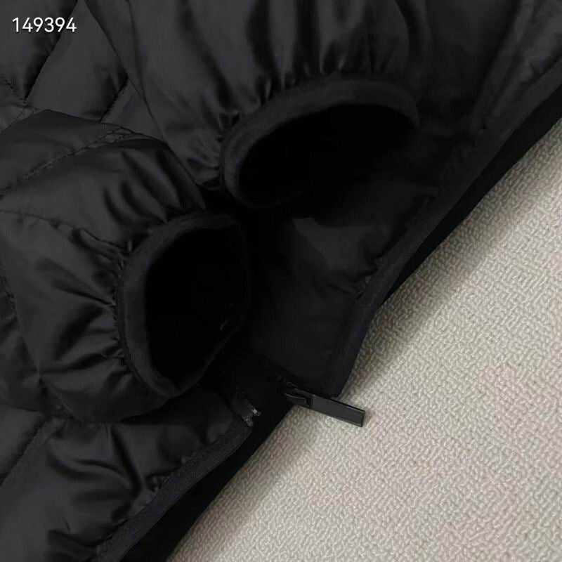 Monc Puffer Coat- Black/Grey