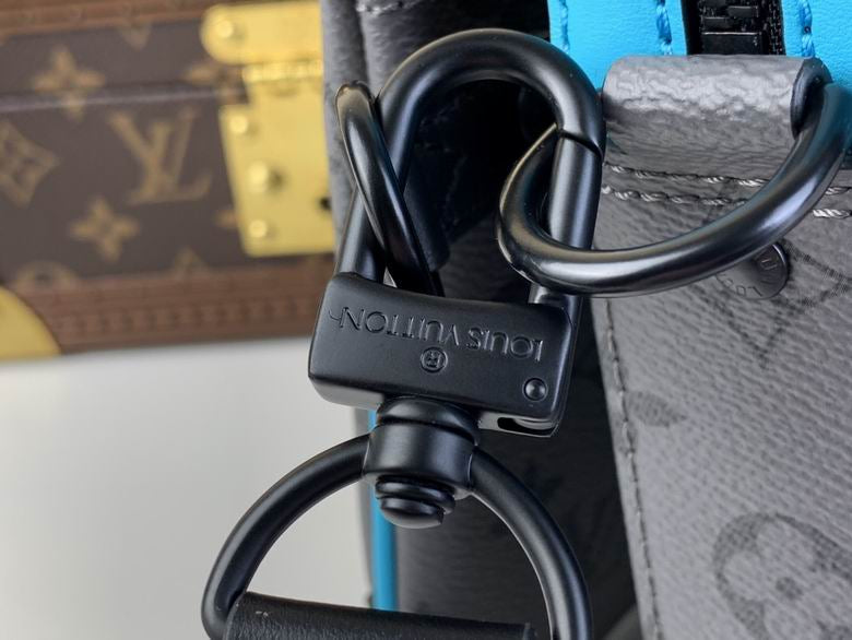 LV Messenger Bag-Grey/Blue