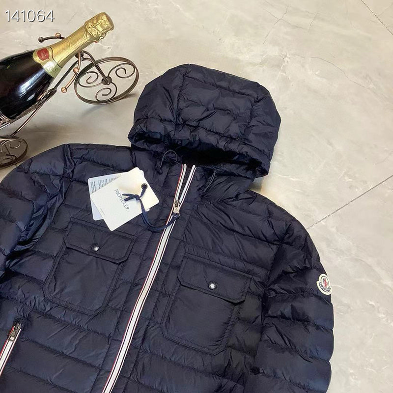 Monc Shine Coat- Black/Blue