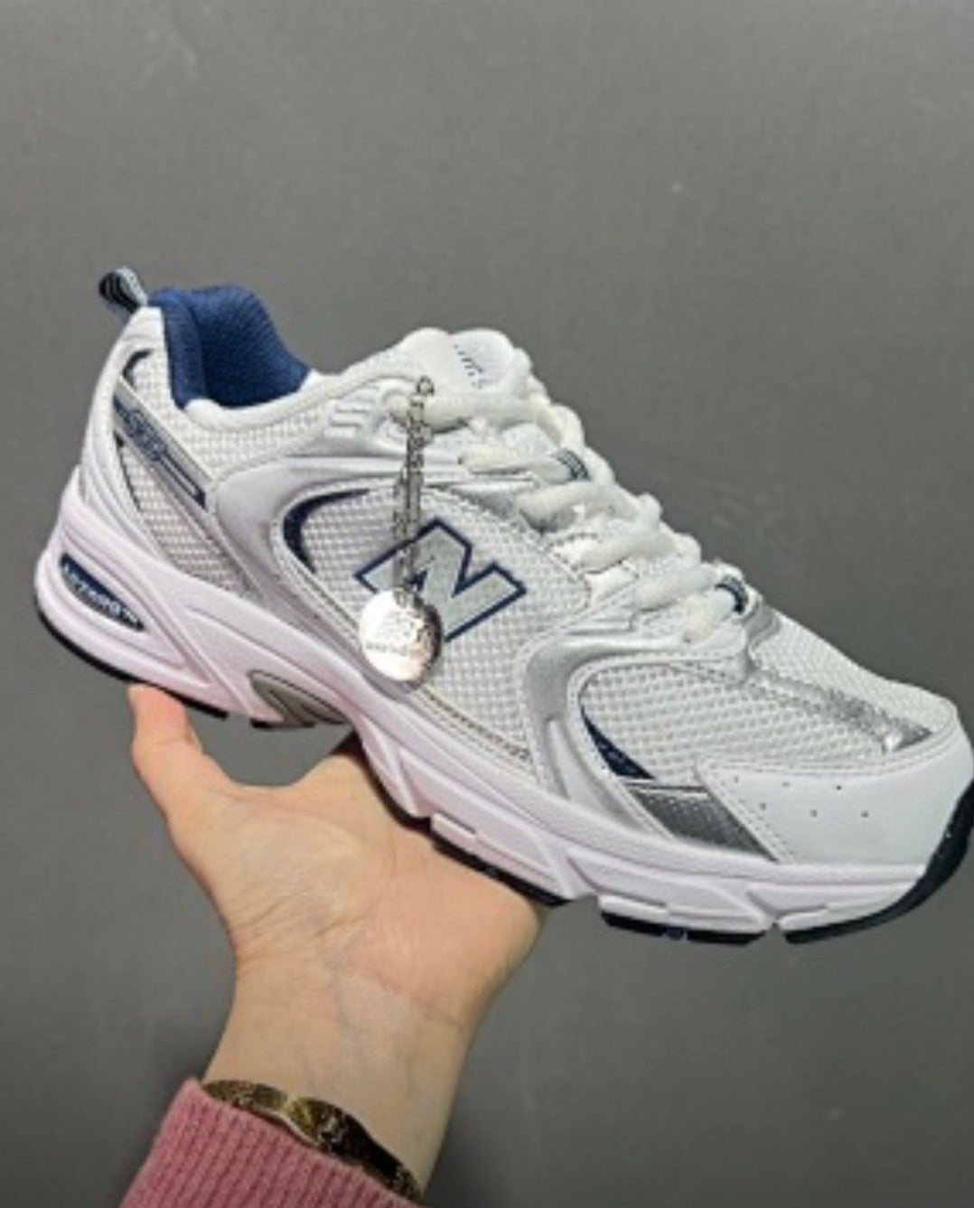 NB 530 Trainers-White/Blue