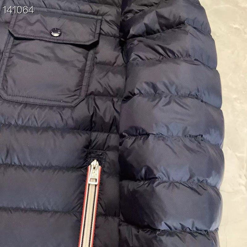 Monc Shine Coat- Black/Blue