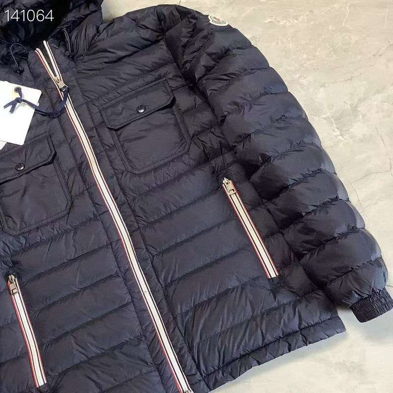 Monc Shine Coat- Black/Blue