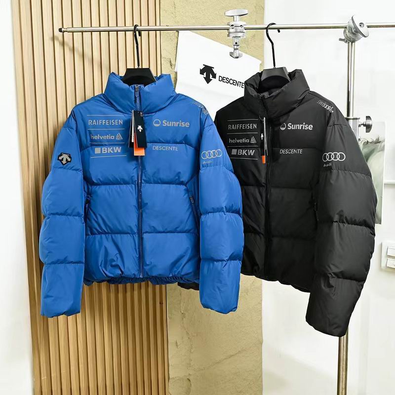 Desent Puffer Coat-Black/Blue