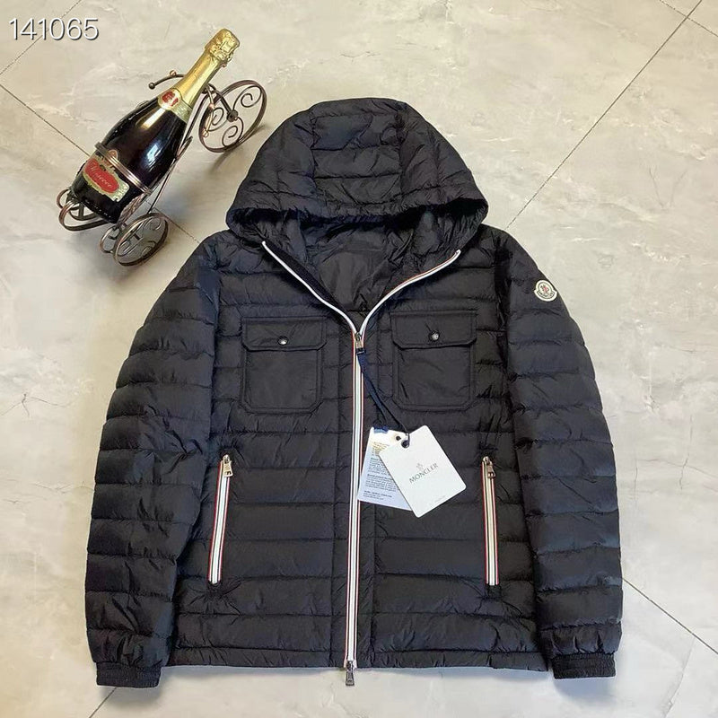 Monc Shine Coat- Black/Blue