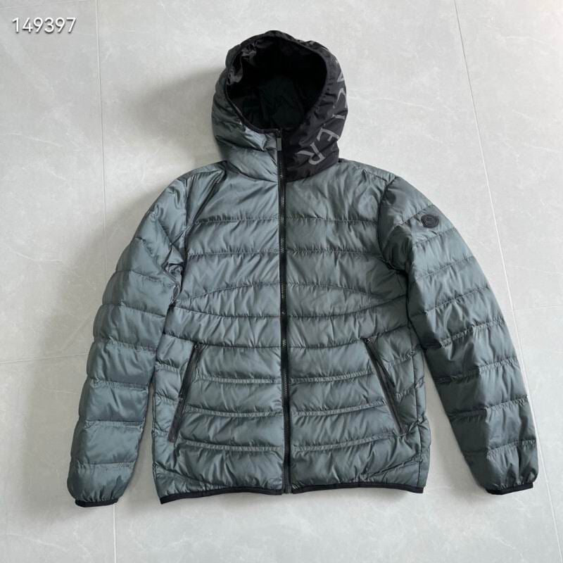 Monc Puffer Coat- Black/Grey