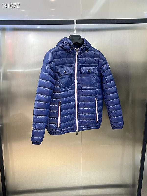 Monc Shine Coat- Black/Blue