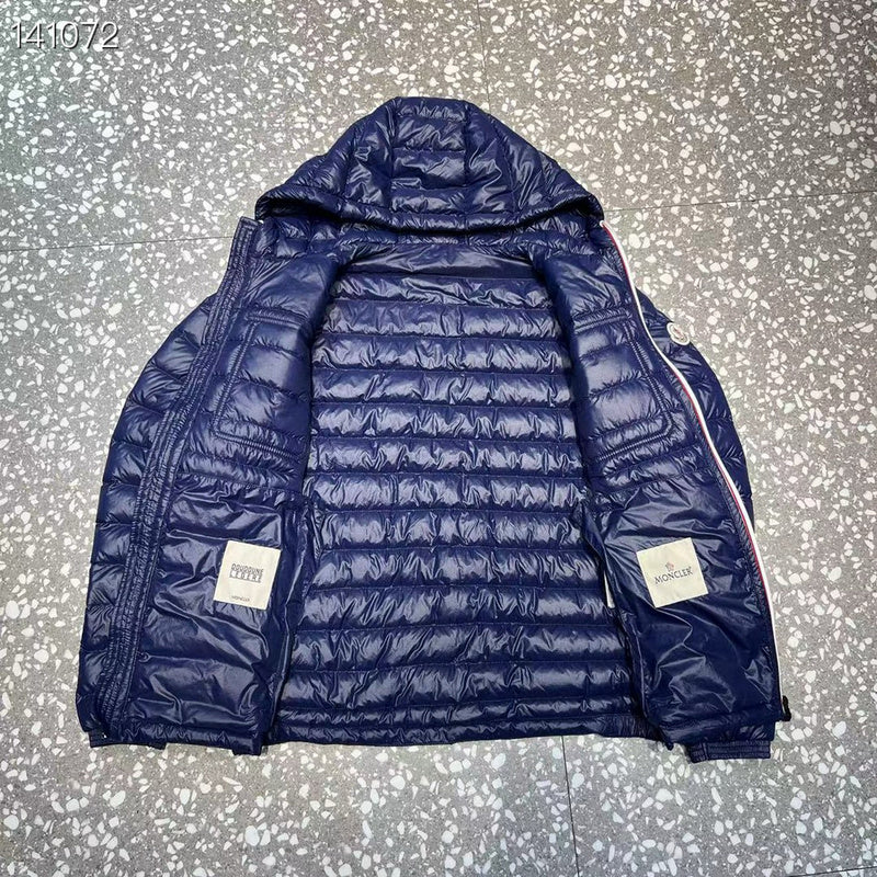 Monc Shine Coat- Black/Blue