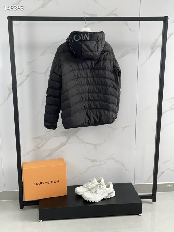 Monc Puffer Coat- Black/Grey