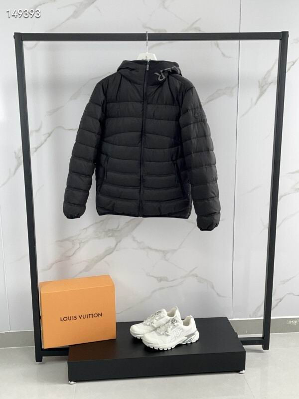 Monc Puffer Coat- Black/Grey