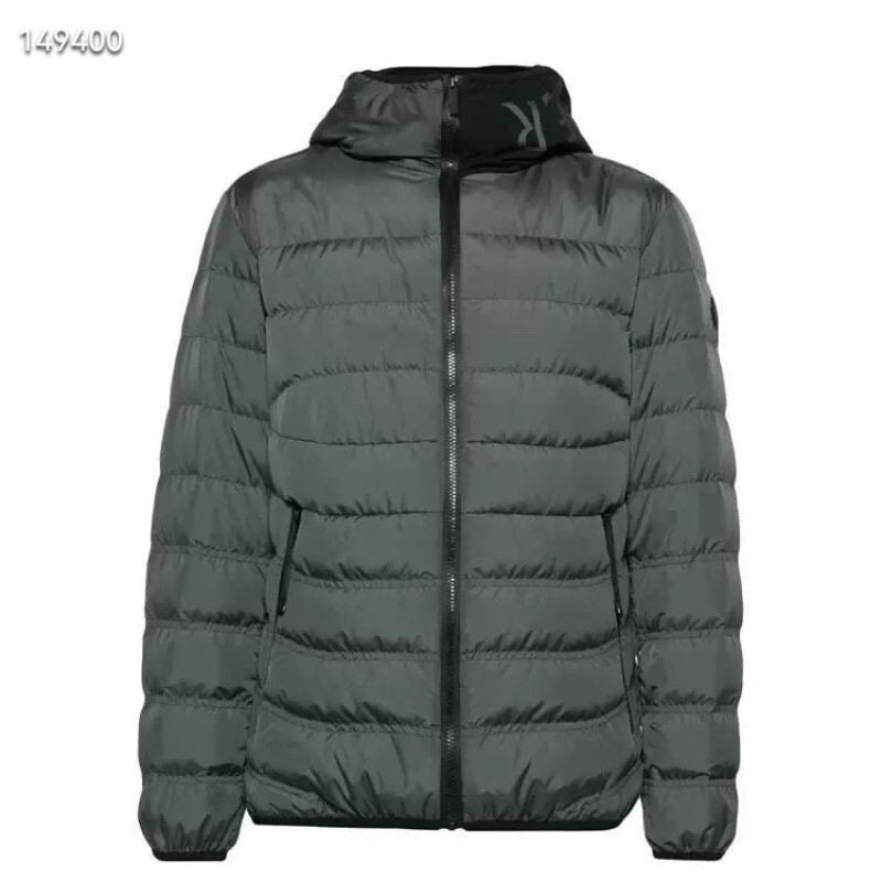 Monc Puffer Coat- Black/Grey