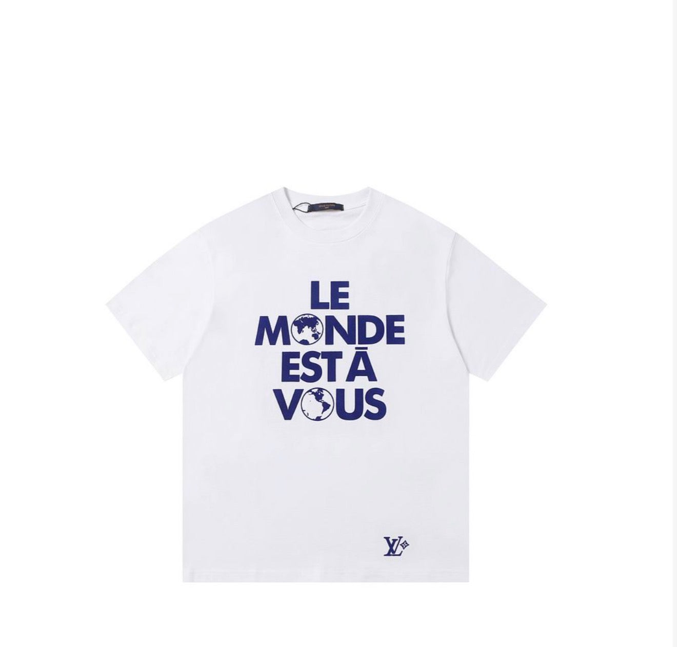 LV T shirt-White/Blue