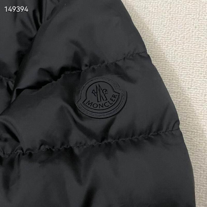 Monc Puffer Coat- Black/Grey