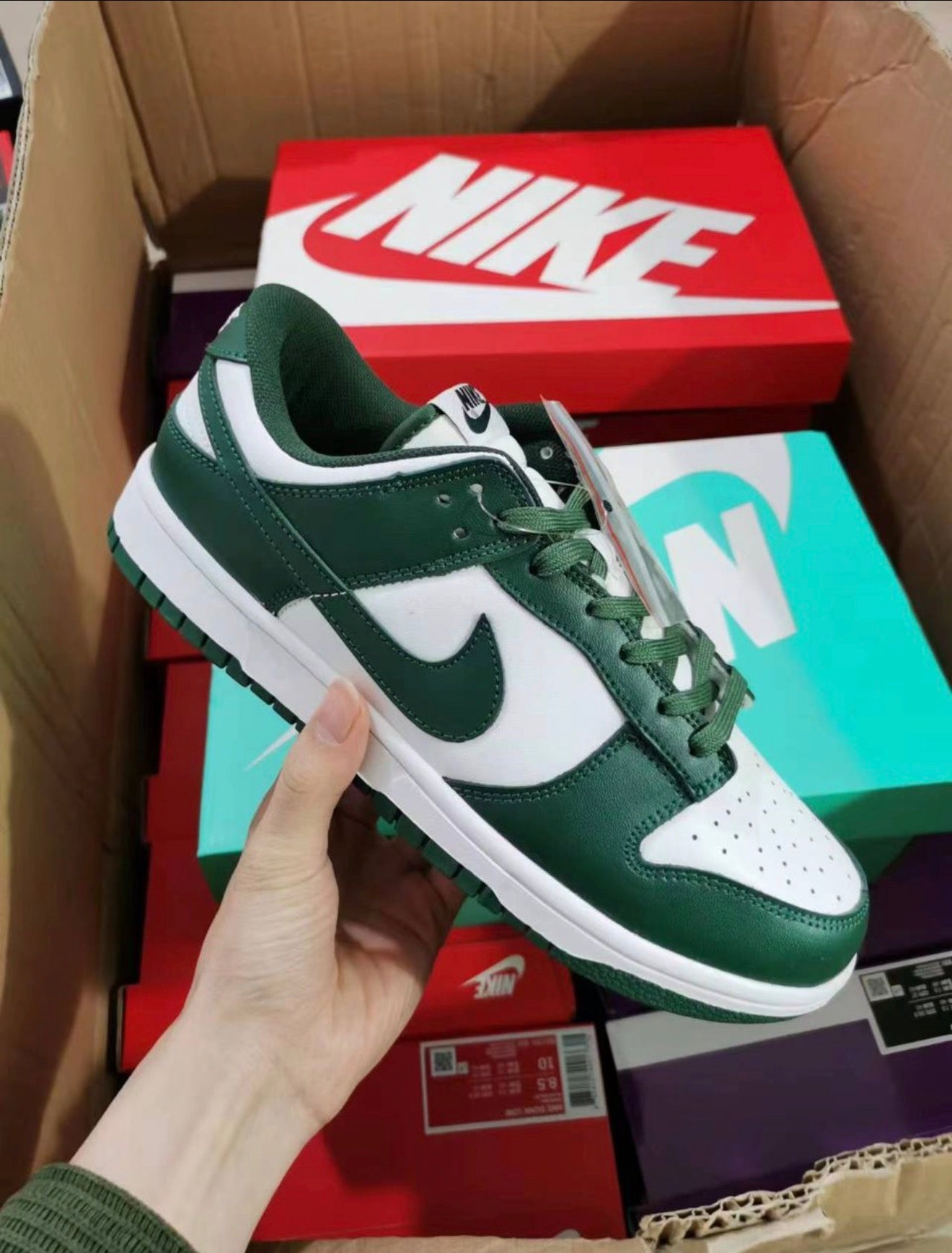 Dunks Trainers-Green